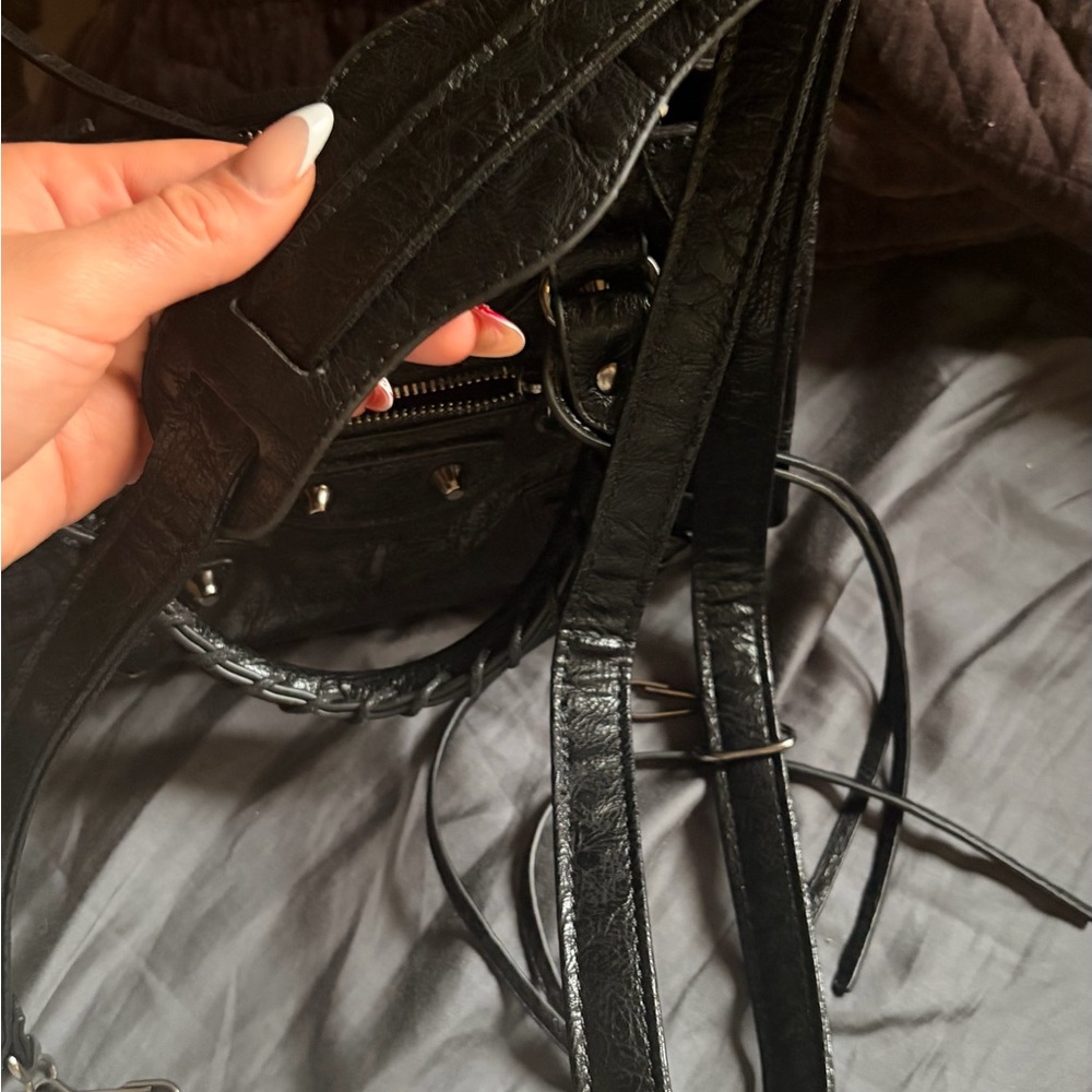 Black Balenciaga Leather Mini City Bag - Picture 10 of 14